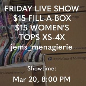 FRIDAY's THEMED LIVE SHOW |  jems_menagierie